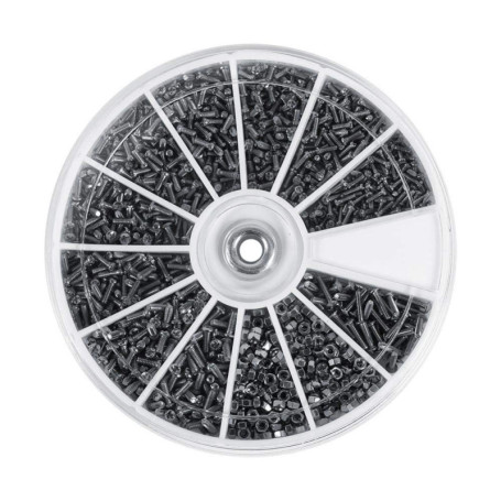 Assortiment De 600 Petites Vis Et Ecrous En Acier Inoxydable, M1 M1.2 M1.4 M1.6 Pour Montres Et Lunettes