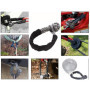 Manille Synthétique Souple- Attache en Corde UHMWPE avec Manchons de Protection pour la Navigation, VUS, VTT, Camion 4x4, Jeep, 