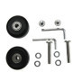 Create idea 2pcs OD40mm Roues de Valise Bagages roulettes Kit de Réparation Remplacement Rechange Axes Deluxe