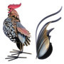 Tooarts Coq Sculpture en Métal Sculpté Maison Oeuvre d’Articles d’Ameublement
