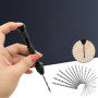 DXIA 31Pcs Mini Perceuse à Main, Twist Drill Bits, Perceuse à Main de Precision Mandrin et 30 Forets Hélicoïdaux 0.3-3.0mm, pour