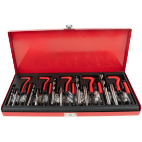 Dixhills Helicoil Kit de réparation de filetage 131 pièces pour M5 M6 M8 M10 M12