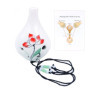 Alnicov Ocarina/ocarina 6 trous peint à la main Lotus Style bouteille de vin Alto C Beau design, parfait pour les débutants