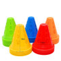 Ncheli 25 pcs Cônes De Slalom,Plot Sport Cone de signalisation,Cônes de Circulation Slalom Cônes pour Football, Sport d’Agilité 
