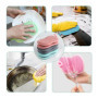 éponge Vaisselle Lavable, 6pcs Eponge Vaisselle Couleurs Assorties, Eponge Reutilisable Lavable, Anti-Rayure Eponge Lavable en M
