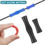 Dadabig 8 Set Équipement Doigt de Tir à l'arc, Protège-Doigts de Tir à l'arc en Silicone- Accessoires de Tir à l'arc de Protecti