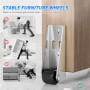 Roulettes pour Meubles, 4 Pièces Universelles Roulettes Fixes pour Meubles Amovibles Roulettes Pivotantes avec Vis pour Ustensil