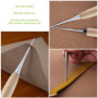 Alène de Couture en Cuir Poinçon avec Manche en Bois Poinçon Bricolage Outils de Perforation à Manche Perforatrice Manche en Boi