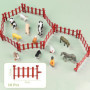 DOUSELLA 12 PCS Figurines d'animaux de la Ferme Réalistes Jouet Animaux de la Forêt Mini Figurines de Ferme Jouets Miniatures po