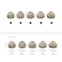 DollaTek 5PCS 64DP 31T 32T 33T 34T 35T Ensemble de pignons pour Moteur à pignon pour Moteur brushless 1/10 Rc Car Brushed