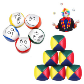 MUJUCHI Balles de Jonglage, 10pcs débutants balles de Jonglerie Douces et faciles balles de Jonglerie pour Enfants et Adultes