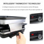 Appareil a Raclette 8 Personne Service a Raclette avec Revêtement Anti-Adhésif Plaque de Cuisson 8 Poêlons Antiadhésifs 4 Spatul