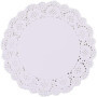 YKKJ Napperons Dentelle,Napperons Jetables en Papier 100 Pièces Dentelle Blanc du Papier Napperon Gâteau d'emballage Tapis de Pa
