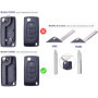 ANGOFIZ Coque Clé Pliable 3 Boutons Phare CE0523 Lame HU83 Compatible avec Citroen C2 C3 C4 Picasso C4 Grand Picasso C5 C6 C8 Pe