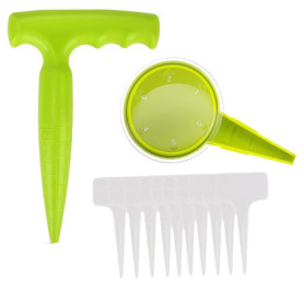 12 pièces Plantoir Outils de Jardinage,1 pièce Plantoir à bulbes,1 pièce Distributeur de semences,10 pièces étiquettes de Plante