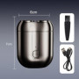 Horuili® Mini Electric Shaver, Rasoir électrique à double tête pour hommes, Mini rasoir électrique portable, USB Rechargeable, A