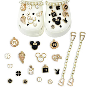 18 Pièces Accessoires de Chaussure en Strass, Décorations de Chaussures de Bricolage pour Femme Sabots Ornements de Chaussure Br