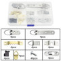 NewZC Ensemble de Crochet de Suspension en Métal Attache Cadre Photo - 8 Types de Cintre à Cadre avec Vis Accroche Tableau Charg