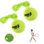 2 Pièces Balle de Tennis avec Cordon, Entraîneur de Balle de Tennis, Cordon pour entraîneurs de Tennis, Balle de Formation de Te