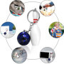 Zwenjuan Mini Bowling Porte-clés,4 Pièces Bowling Pin Ball Keychain Suspendus Ornement Porte-Clés Cadeau de Bowling,pour Anniver