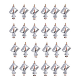 Chevilles pour Plaque de Plâtre, 50 Pcs Cheville Brique Creuse Cheville Parpaing Creux Forme D'Avion Chevilles Papillon en Plast