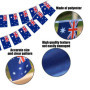 1 guirlande de 25 fanions avec drapeau australien, 10 ballons carrés, drapeaux australiens pour tirer, fêtes de rue et célébrati