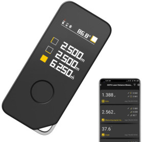 HOTO Télémètre Laser Numérique Pro 50m, Mesure Laser avec Bluetooth, Écran Couleur LED, Mesure en Temps Réel, m/in/ft, Précise ±