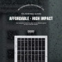 ECO-WORTHY 10watts 12 Volts Ponocristallin Panneau Solaire