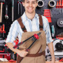 Outil à riveter 14" - Kit professionnel pour rivets avec M3 M4 M5 M6 M8 M10 métriques 6 mandrins et 60 écrous, conception permet