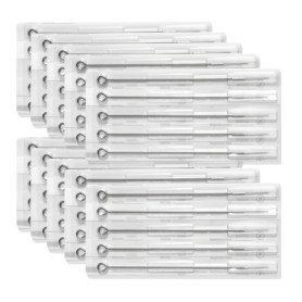 50 Pièces Mix Tailles Aiguilles, Aiguilles à tatouage jetables, Tailles 1RL 3RL 5RL 7RL 9RL,pour machine à tatouage, Kit d'outil