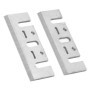 2PCS 3-1/4 Inch Tooling Lames de raboteuse Lame de Rechange pour Raboteuse électrique HSS Lame de Rabot pour Hitachi 1900B