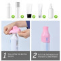 Lot de 8 Pochettes Anti-fuites en Silicone pour Bouteille de Voyage - Anti-poussière et Anti-Fuite pour cosmétiques et Produits 