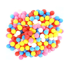 MEMOFYND Lot de 40 balles de tennis de table colorées en plastique pour chats et chiens, fêtes d'art et de bricolage, jeux d'éco