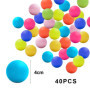 MEMOFYND Lot de 40 balles de tennis de table colorées en plastique pour chats et chiens, fêtes d'art et de bricolage, jeux d'éco
