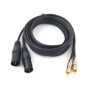 SiYear Câble de raccordement pour répartiteur en Y, avec mini-jack de 3,5 mm, câble d'interconnexion asymétrique TRS vers Dual X