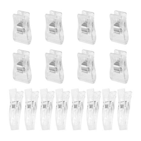 16 Pièces Pinces Aveugles, Pinces À Rideaux, Pinces En Plastique, Pinces À Vêtements, Pinces Fixes, Jeu De Pinces