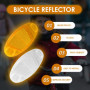 EHDWXVZM Réflecteur de Rayon 8 pièces, réflecteur de Rayon, décoration de Rayon de vélo, Film d'avertissement de Nuit, réflecteu