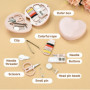 Mini boîte à couture en forme de cœur 3 pièces, petit kit de couture, mini kit de couture, kit de couture de voyage, mini kit de