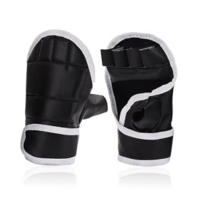 1 paire de mitaines de boxe pour adultes, respirants, sans doigts, gants de protection, équipement de boxe