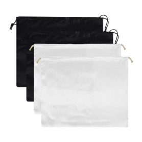 Sac à cordon anti-poussière 4 pièces, sac à chaussures, sac en soie, sac en tissu à cordon, sac à main, sac à poussière, sac de 