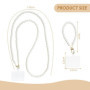 HDGSAFD 1 Chaîne De Perles Pour Téléphone Portable, 1 Entretoise, 1 Chaîne De Poignet, Chaîne De Téléphone Portable Multifonctio