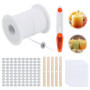VFANDV Meches pour Bougies, 6100cm Mèches de Bougie Fil pour Mèche Rouleau Mèche Bougie Meche Bougie Coton pour La Fabrication d