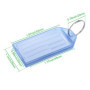 GOYADA Lot de 80 Porte Clef Etiquette Solide, Porte Clef Plastique Couleur, Porte Clés Etiquette en Plastique avec Anneau Fendu 