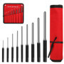 9 Pièces Chasse Goupille, Poinçons à Goupille Cylindrique et Sac de Rangement en Nylon, 1.5mm - 8 mm Chasses-Goupilles pour Répa