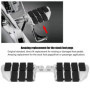 EBTOOLS pour repose pied 1 paire de pédales de moto en aluminium, repose-pieds en caoutchouc Repose-pieds larges Repose-pieds de