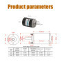 CW/CCW 12 / 24V 30W Moteur Électrique à Aimant Permanent à Grande Vitesse (12V 3500RPM)