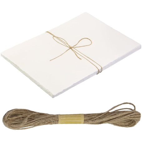 Lot de 27 feuilles de papier vergé 300 g/m² - Format A4 - 28,5 x 19,6 cm - Papier aquarelle fait à la main - Papier texturé épai