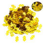 TOYANDONA 100pièces Confettis Forme De Doré Confettis Pailletés pour Décorations De Fête Anniversaires Et Noël Accessoires De Ta