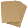 PINGEUI Lot de 60 feuilles de carton ondulé A4, 3 mm d'épaisseur, feuilles de carton kraft pour expédition, envoi, emballage, lo