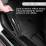 Protecteur de seuil de Garde de Porte de Voiture, 5CM×5M Fibre de Carbone 5D Film de Protection Autocollant pour portière de Voi